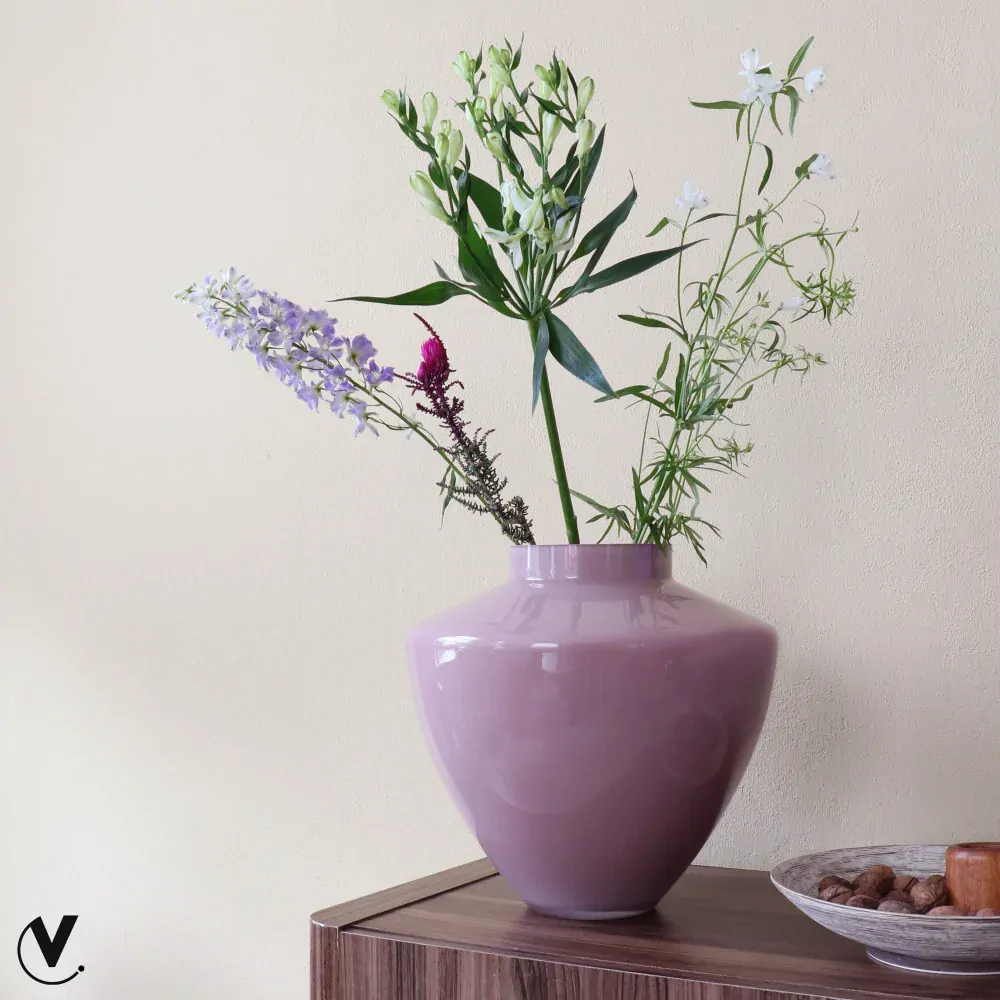 Váza 'Kagera' růžová P33, V32 cm