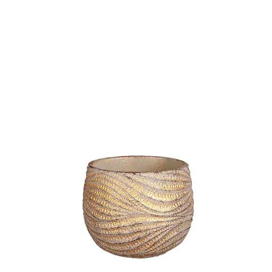 Obal 'Hendrick' kulatý zlátý V12,5, P15 cm