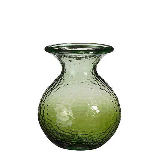 Váza 'Qin' sklo zelená V24, P20 cm