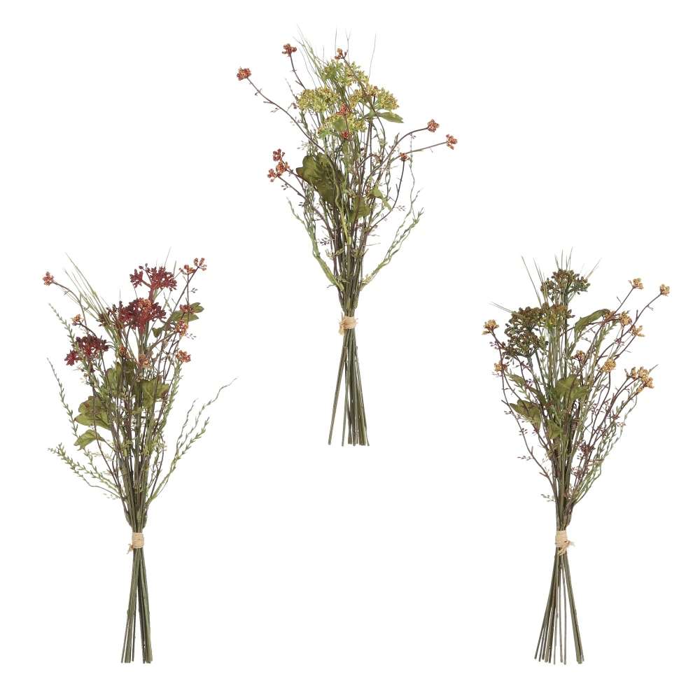 Bouquet allium zlutý/červ./zelený 40 x 14 cm