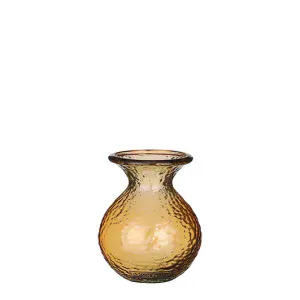 Váza 'Verdal' sklo zlutá V18,5, P15 cm