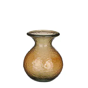 Váza 'Verdal' sklo zlutá V24,5, P18 cm