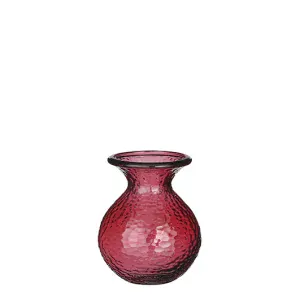 Váza 'Verdal' sklo červená V18,5, P15 cm
