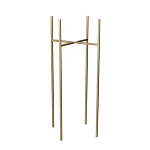 Držák na rostliny (na květináč) 'Scott) zlatý D18,5, Š18,5, V55 cm