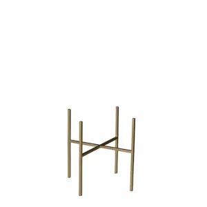 Držák na rostliny (na květináč) 'Scott) zlatý D18,5, Š18,5, V25 cm