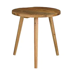 Odkládací stolek z recyklovaného dřeva hnědý - V42,5, P40 cm