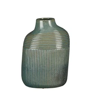 Váza 'Pedra' modrá D28, Š23, V38,5 cm