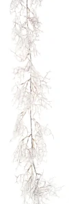 Větvička girlanda (flocked) hnědá Délka 150 cm