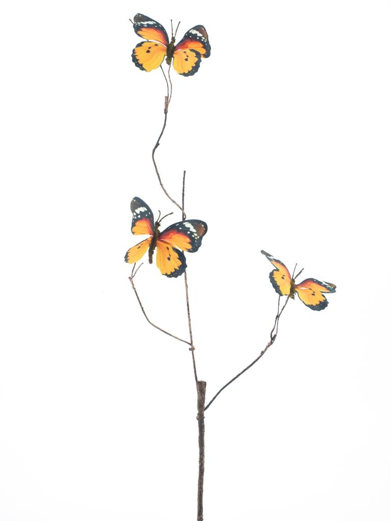 motýl x3 oranžový 94 cm