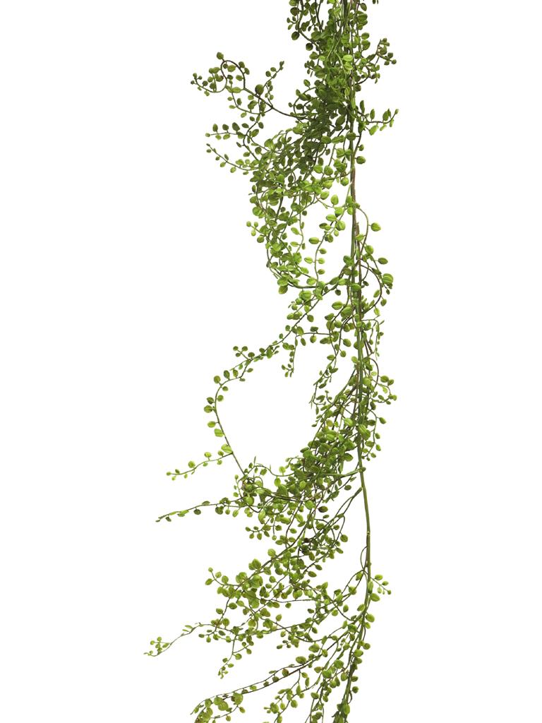 girlanda knoflíkový list zelená délka 180 cm