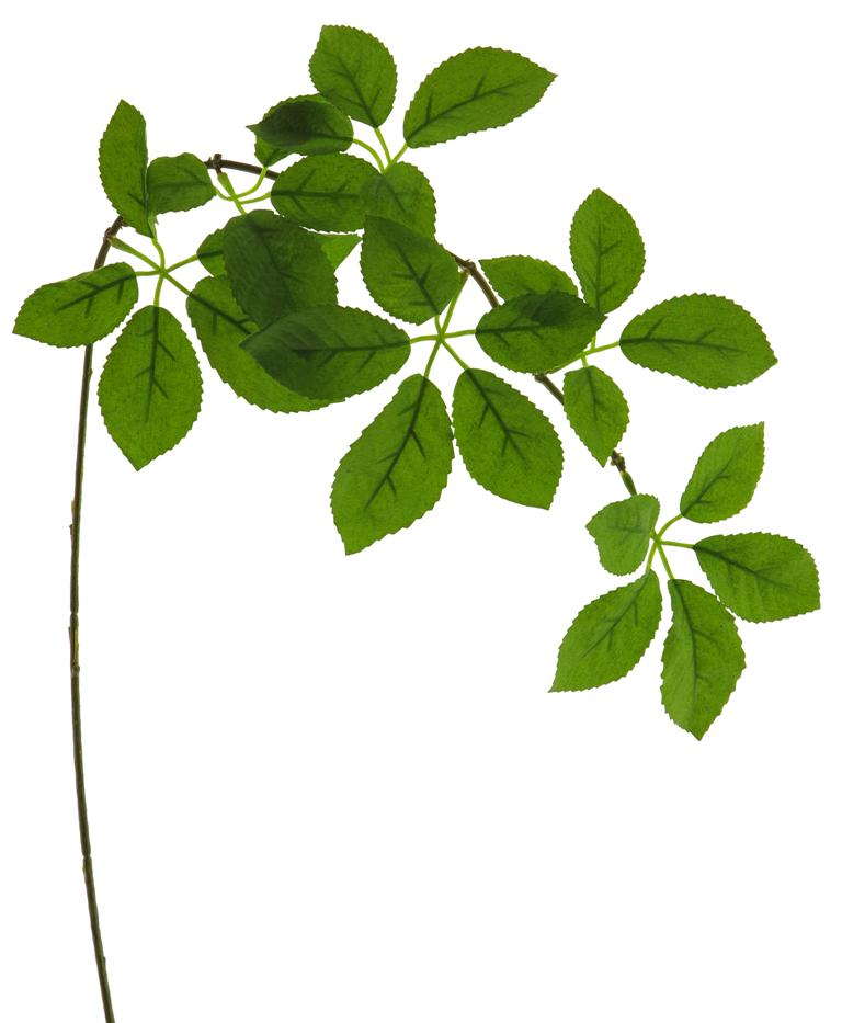 Jarní listová větev zelená V85cm