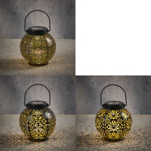 Laterna 'Solar' černá 3 druhy V23, P15 cm