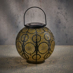 Laterna Solar černá V34, P22 cm