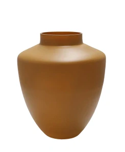 Váza 'Tugela' malá P24.5 V29 cm matná hnědá (honey)