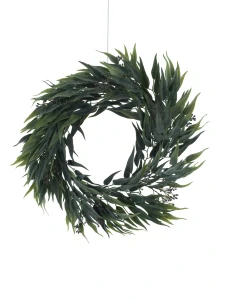 Věnec z eukalyptových listů zelený 61 cm