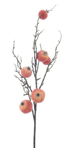 Větev granátového jablka oranžová 90 cm