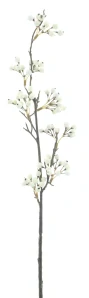 Bobulová větev „Rado“ krémová 59 cm