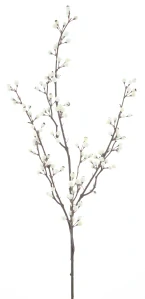 Bobulová větev „Rado“ krémová 84 cm