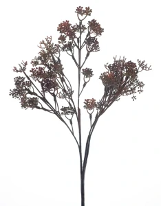 Květáková větvička červená 39 cm