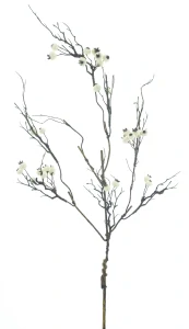 Borůvková větev krémová 88 cm