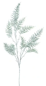Jedlová větvička „Abies holophylla“ se sněhem zelená 124 cm