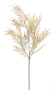 Vánoční kapradinová větvička béžová 73 cm