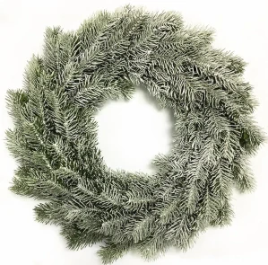 Borovicový věnec „Boppard“ s mrazivým efektem 40 cm
