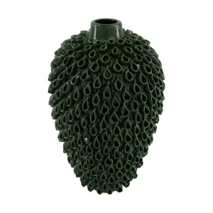 Lahvová váza kulatá, keramika, 23x23x37,5 cm