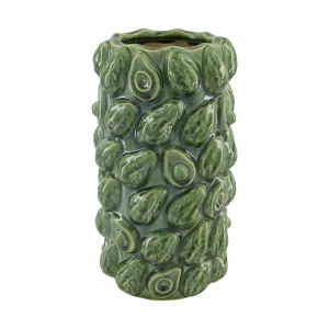 Váza “avokádo”, keramika, 16x16x28 cm