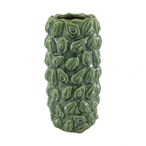 Váza “avokádo”, keramika, 18x18x35,5 cm