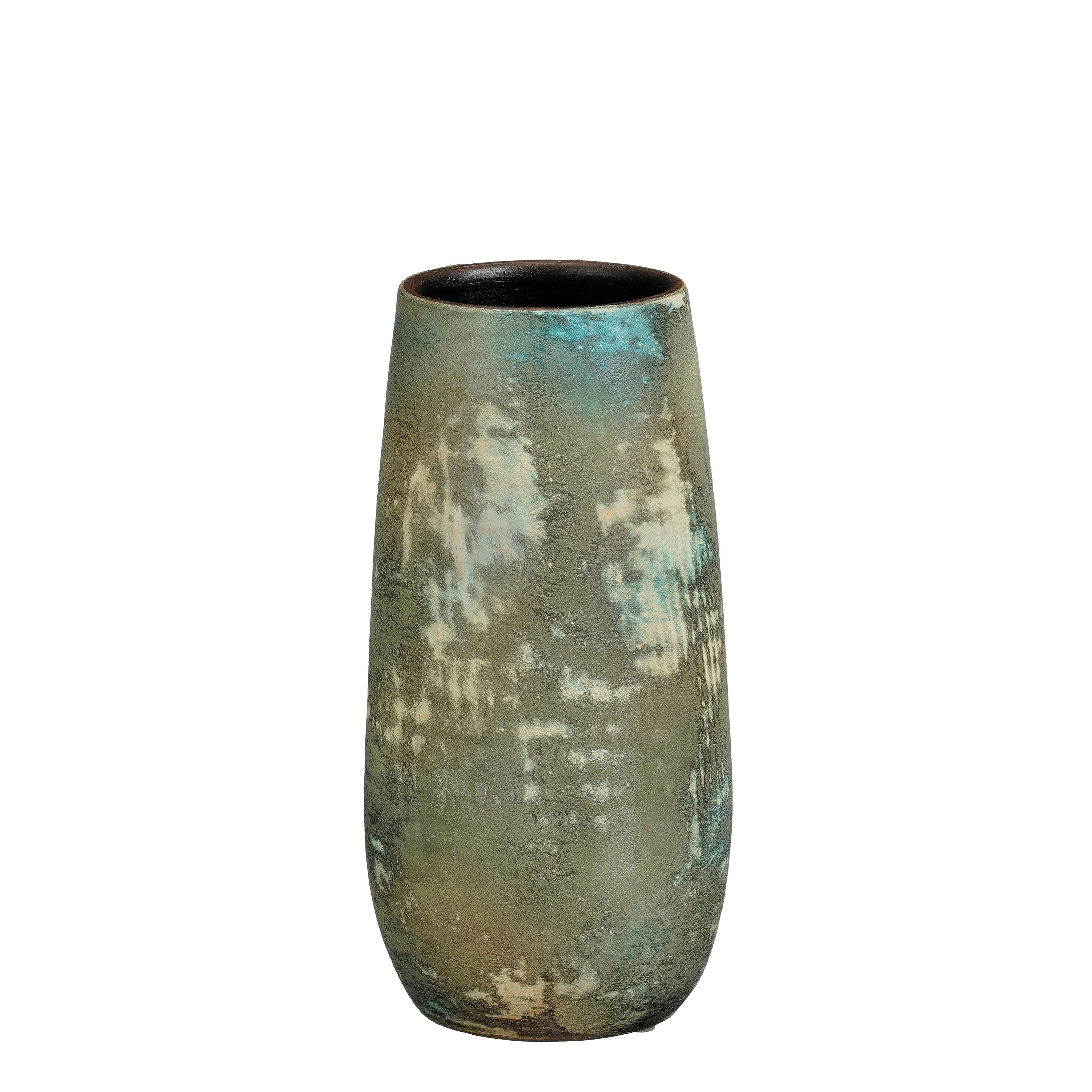 Kulatý květináč Olaf, v. zelený - v35 x p17,5cm