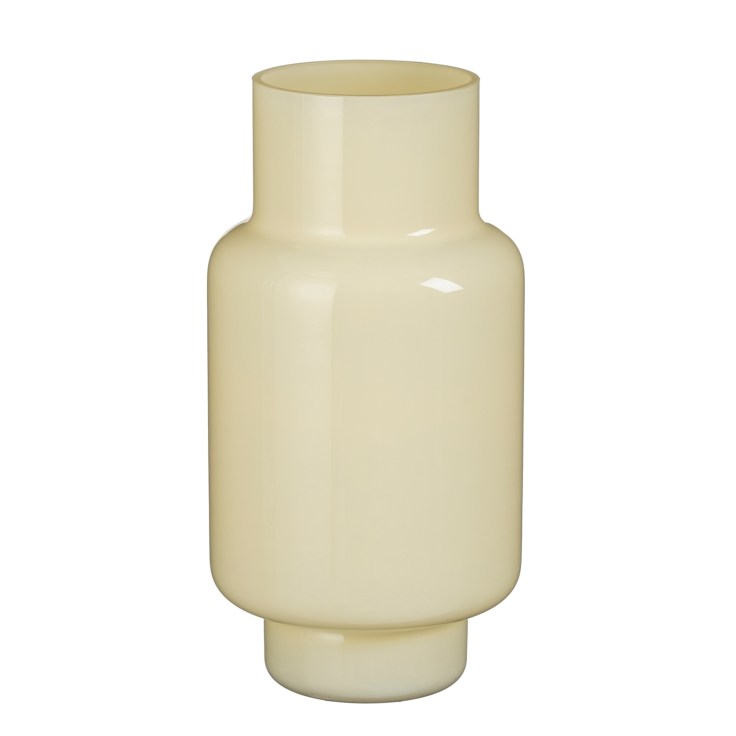 Skleněná váza Yael béžová - v38,5 x p20,5 cm