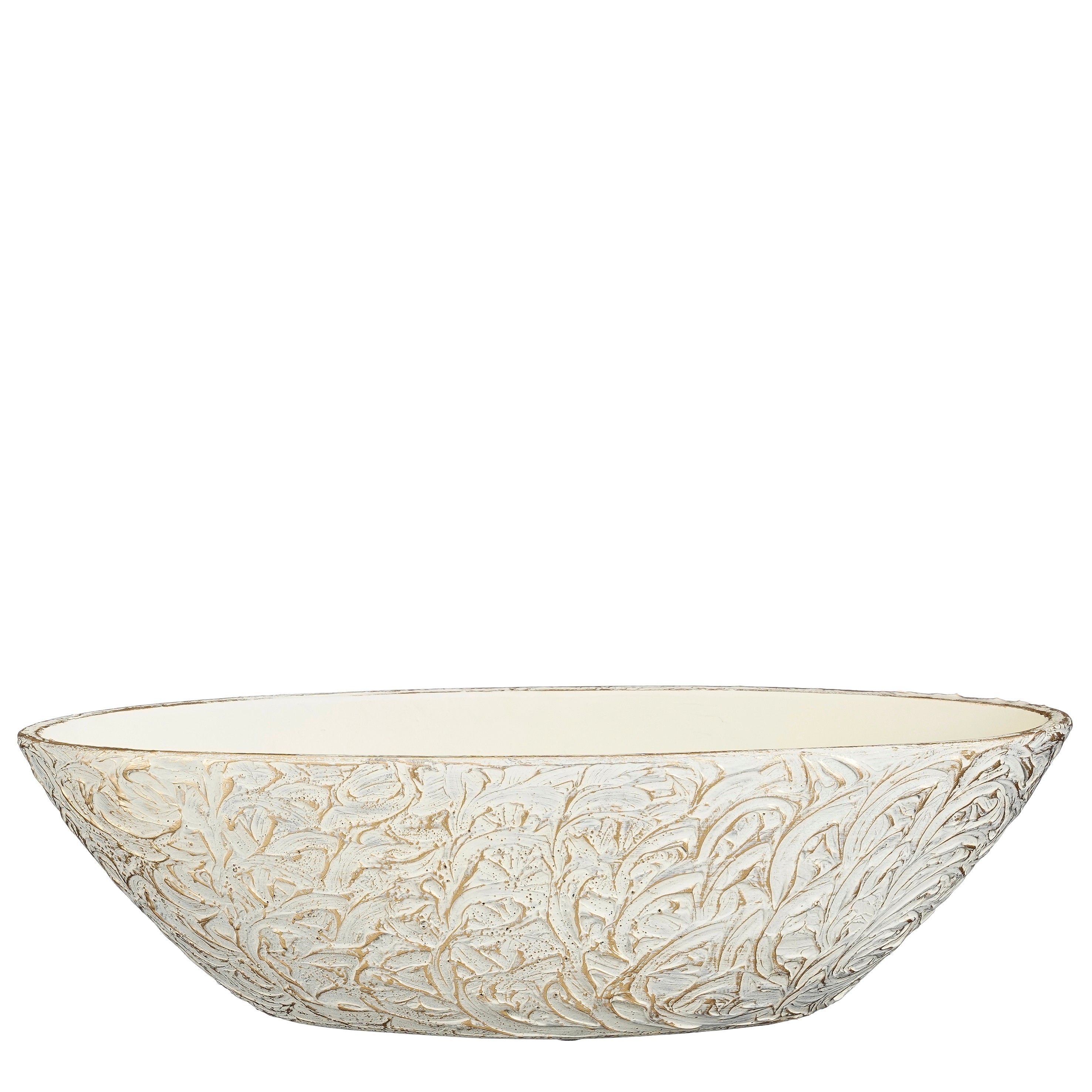 Oválný obal Arthur smetanově bílý - d48xš19xv15cm