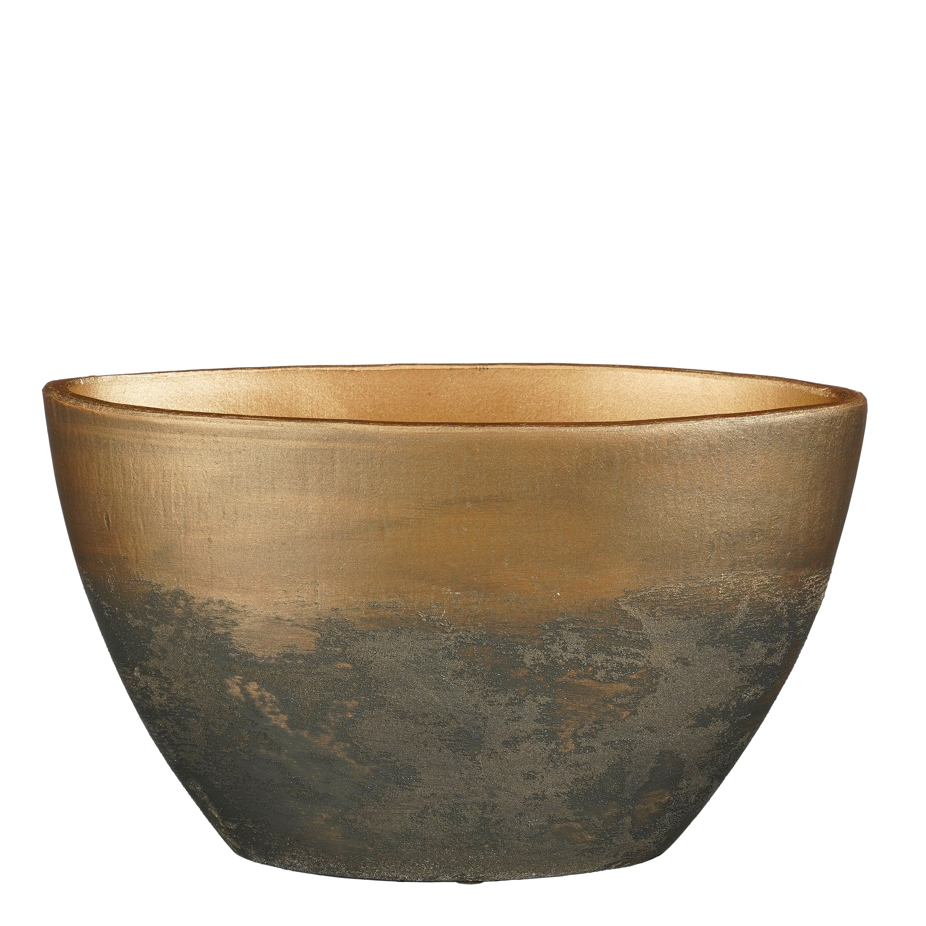 Philip hrnec oválný, zlatý - d41xš20xv26cm