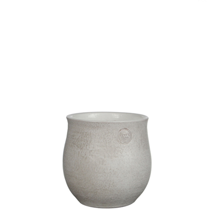 Pot round elsie 17x17 white
