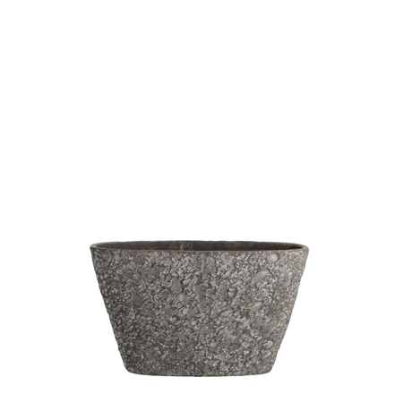 Pot oval Milou 26x13x15,5 brown