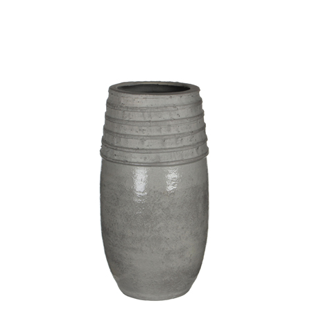 Rex  vase roud i grey 35x19cm
