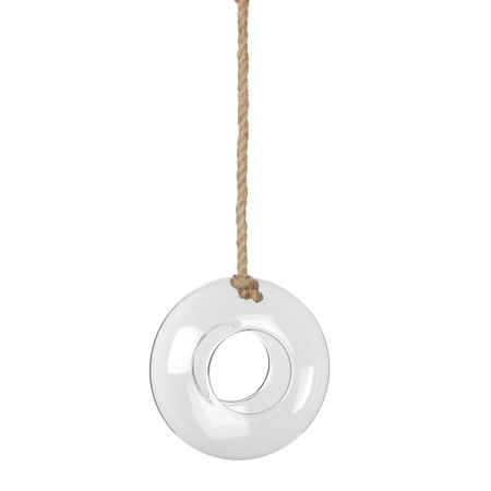 Sil glass hanging glas transparent h10x25cm