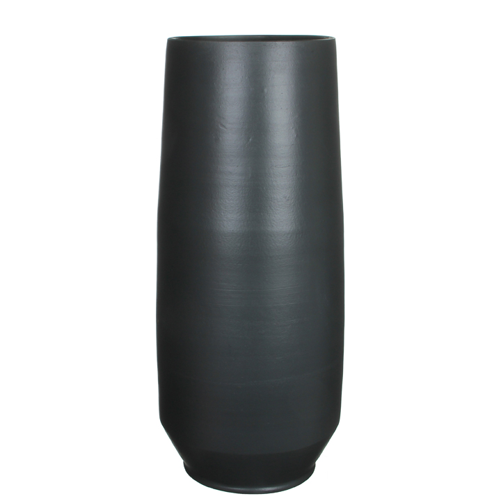 Jordi vase round antracite 70x28cm