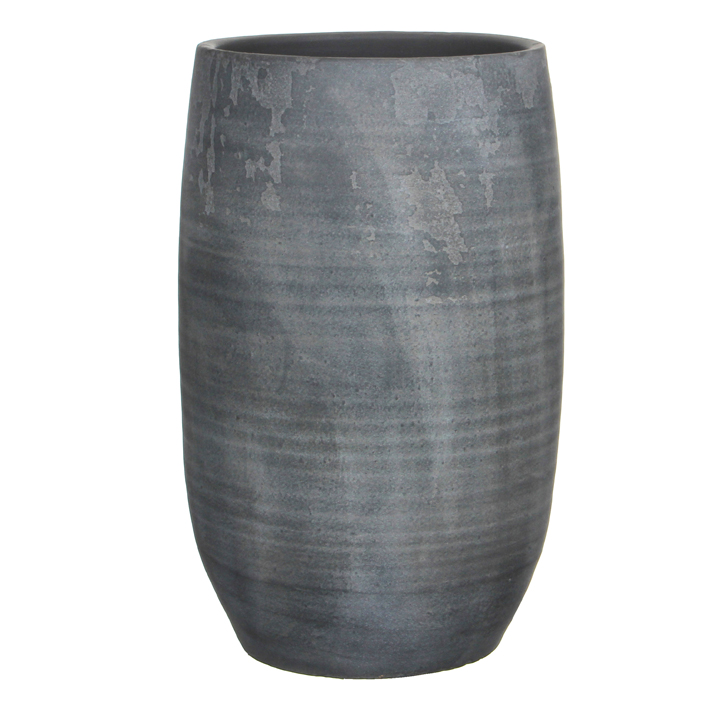 Ramon vase round anthhracite 70x30cm