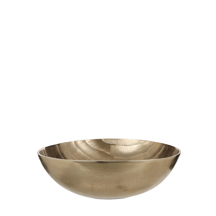 Silvester bowl round gold 10x32cm