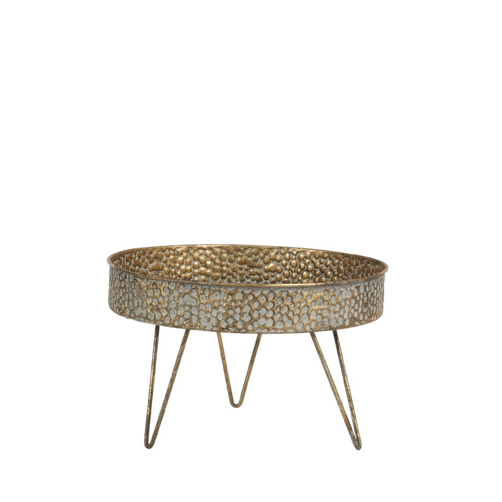 Decoration stand gold 19x29cm