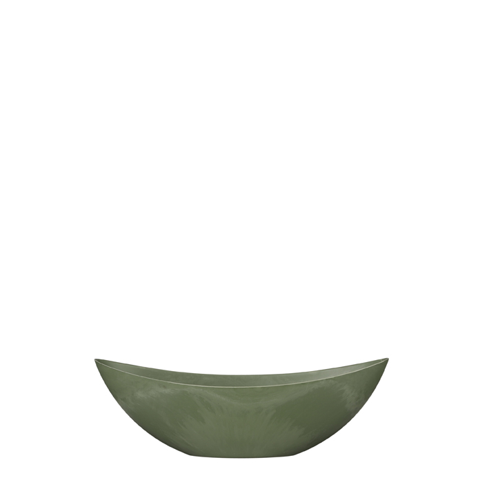 mila pot oval green 39x12x13xcm