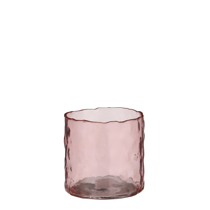 Donau tealight holder pink 8,5 x 8cm