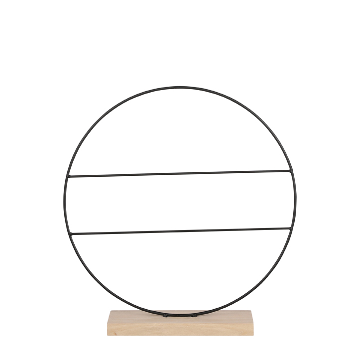 Decoration circle black 40cm