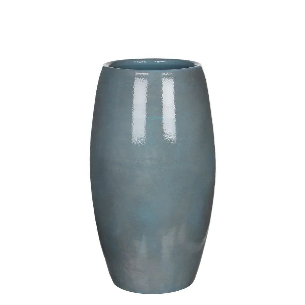 Lester vase round blue 50x30cm