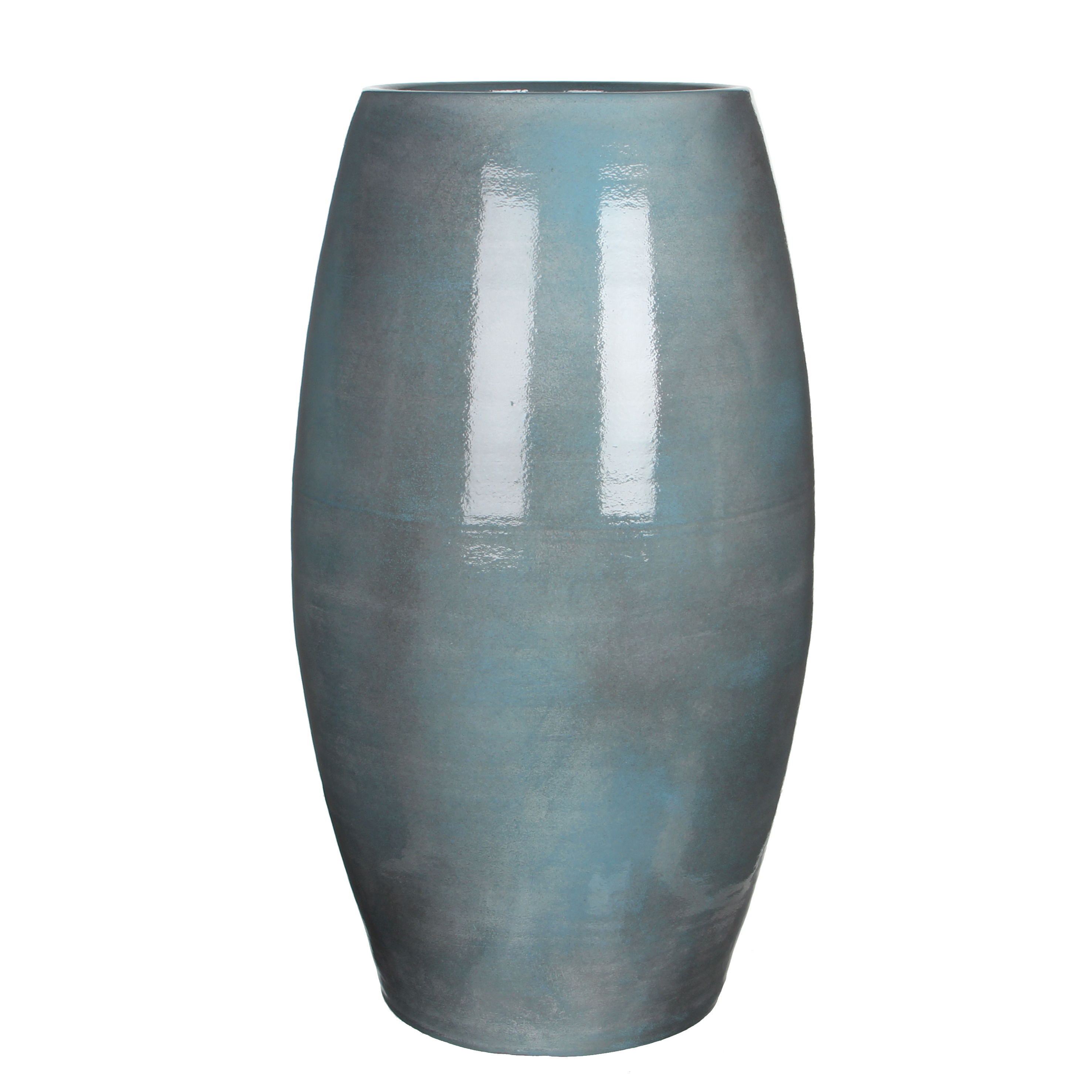 Lester vase round blue 70x39cm