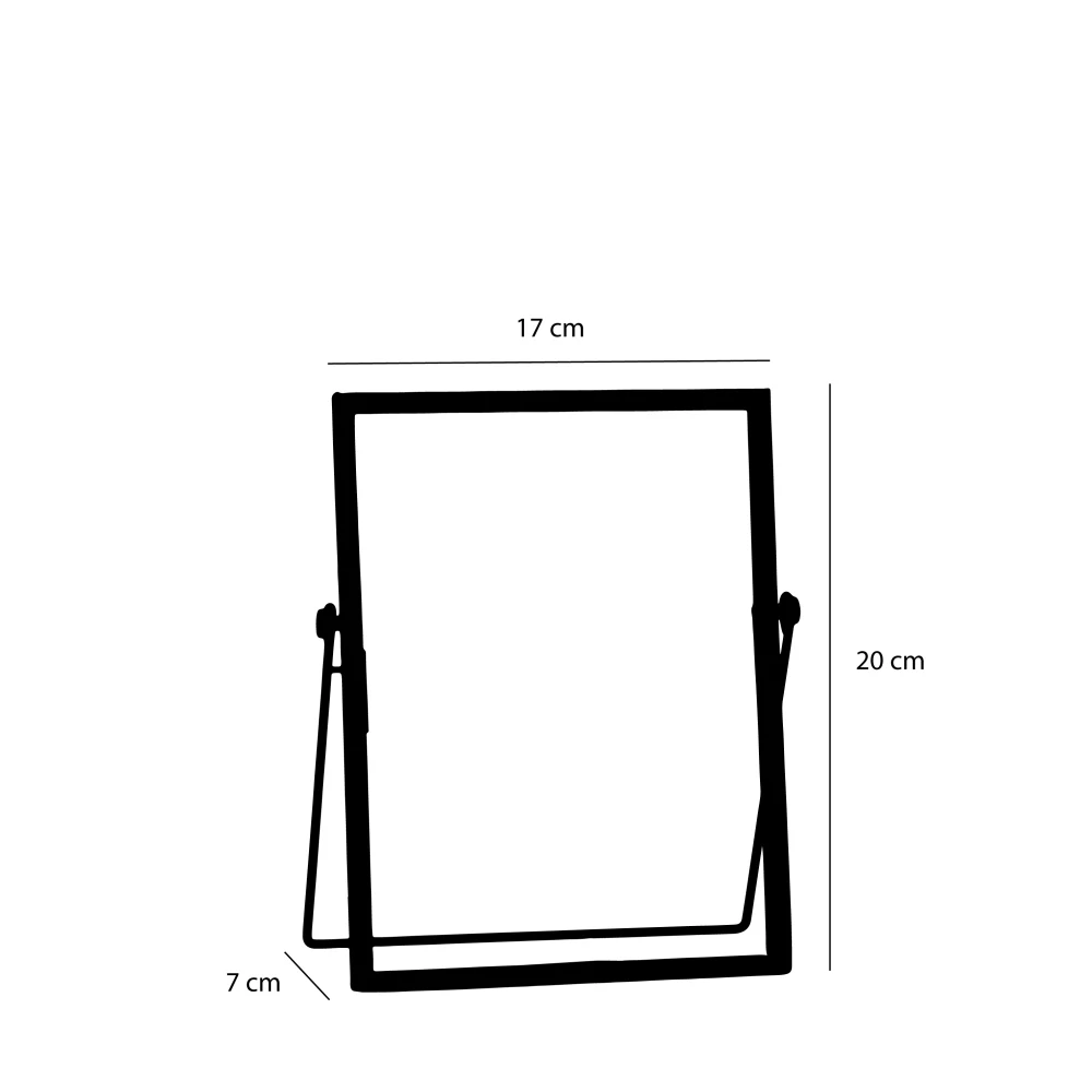 Aimee picture frame black l17xw7xh20cm