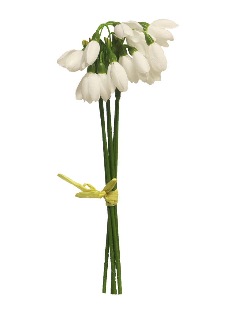sněženka (snowdrop) svazek x6 bilá 28 cm