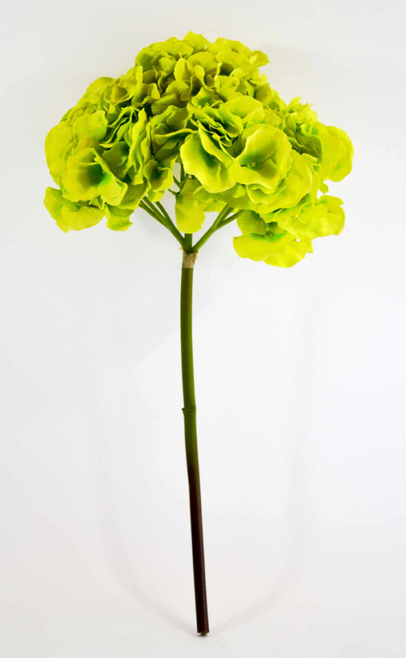 Umělá květina Hortenzie - Hydrangea zelená